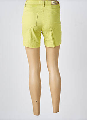 Short fermeture zippée sous rabat boutonné vert COUTURIST femme