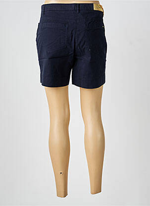 Short fermeture zippée sous rabat boutonné bleu COUTURIST femme