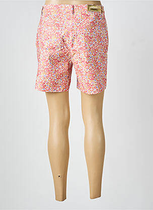 Short fermeture zippée sous rabat boutonné rose COUTURIST femme