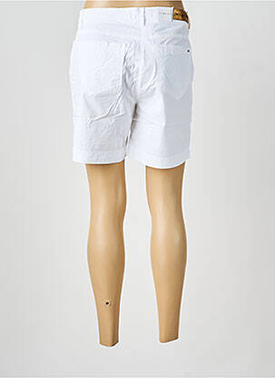Short fermeture zippée sous rabat boutonné blanc DENIM &DRESS femme