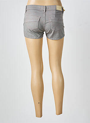 Short fermeture zippée sous rabat boutonné gris COUTURIST femme