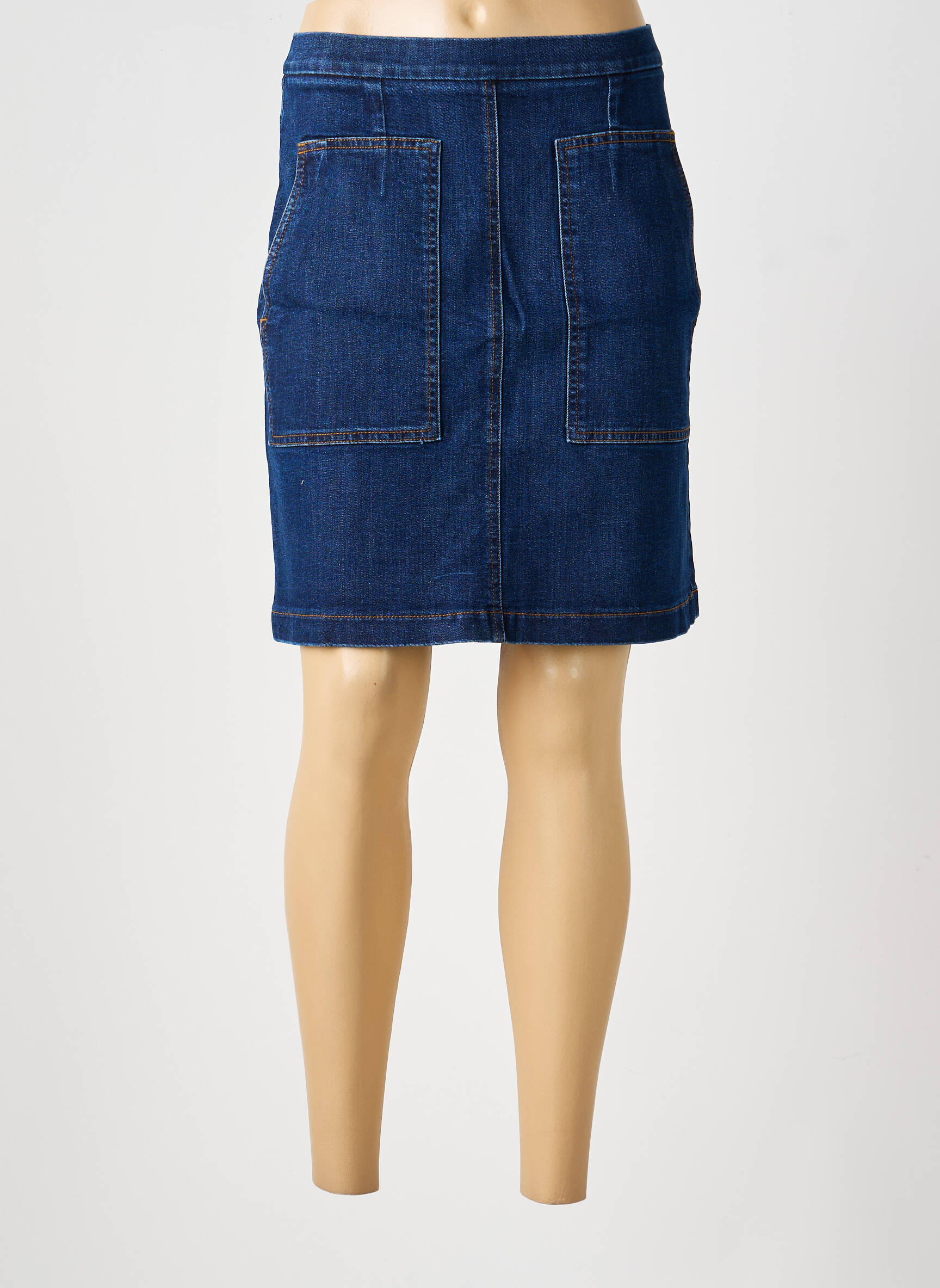 Jupe courte poches bleu COUTURIST femme