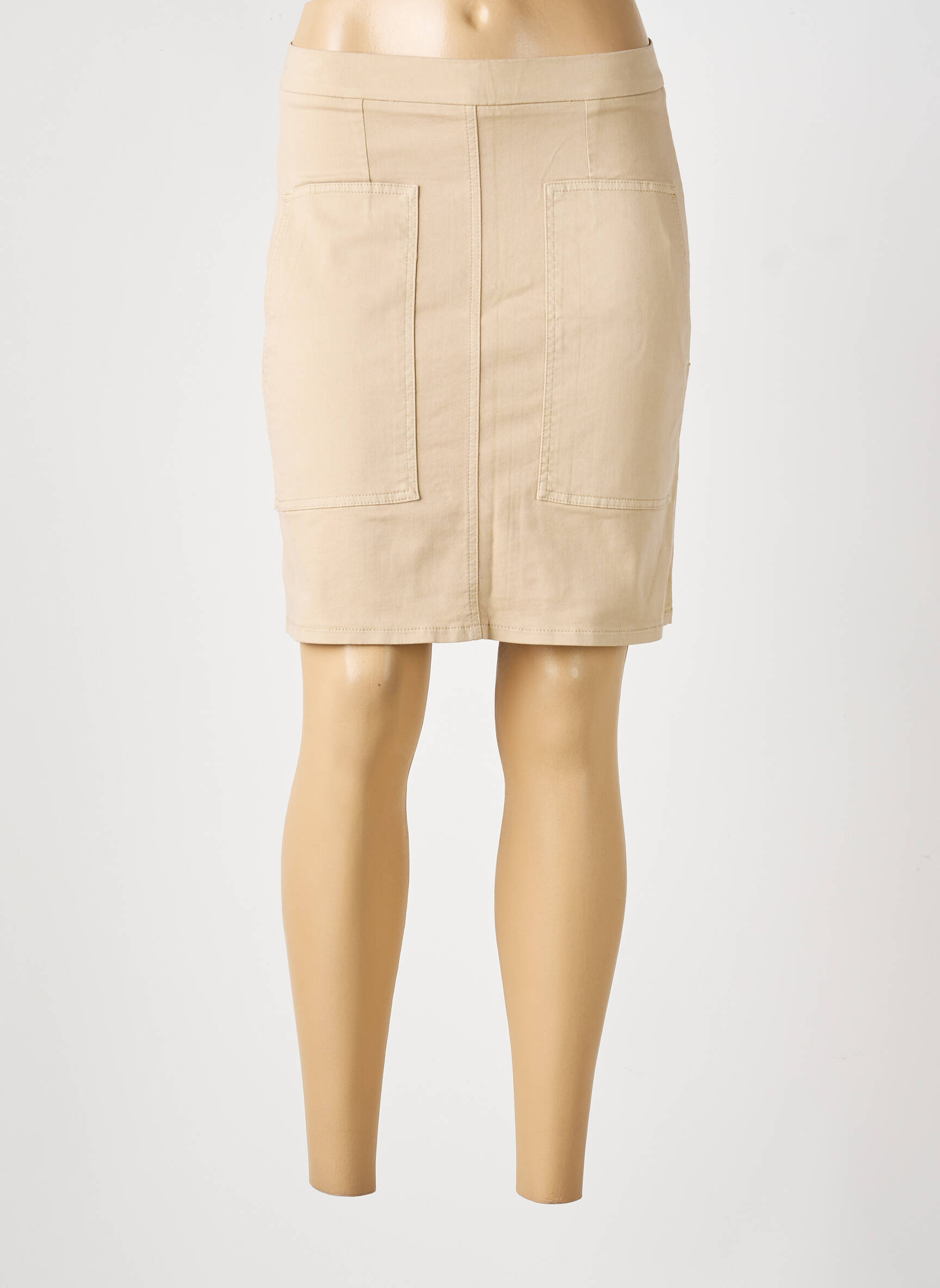Jupe courte poches beige COUTURIST femme