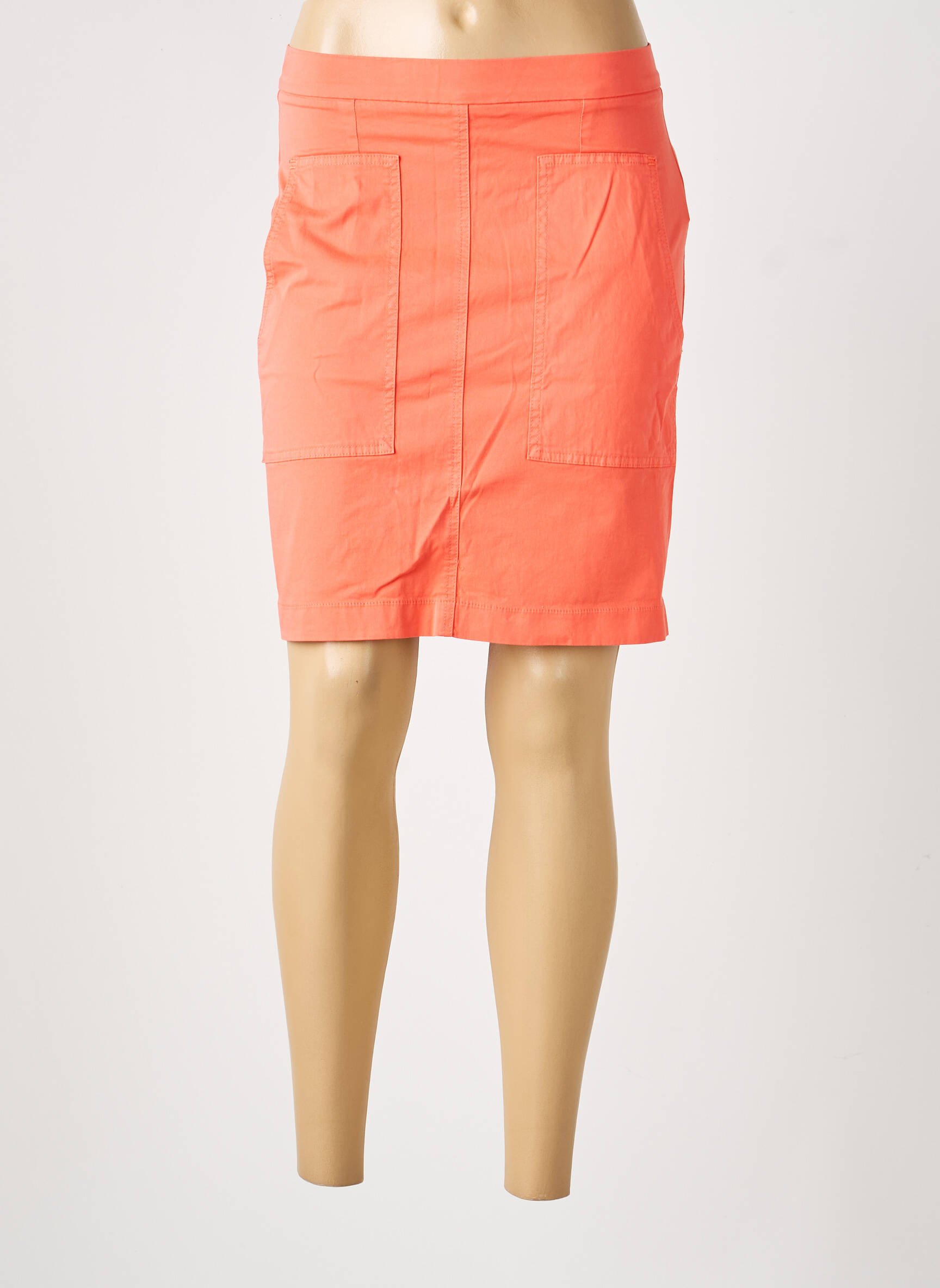 Jupe courte poches orange COUTURIST femme