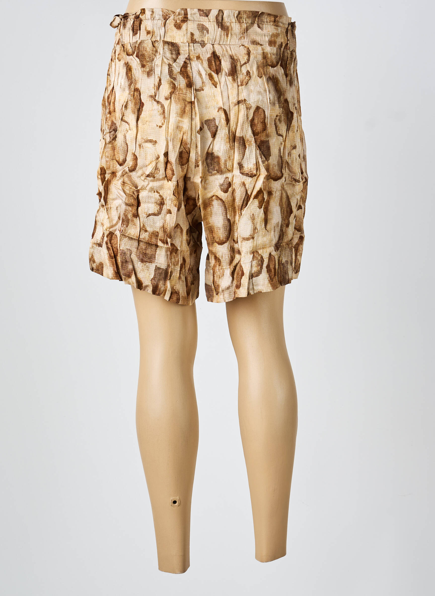 Short coupe droite beige COUTURIST femme