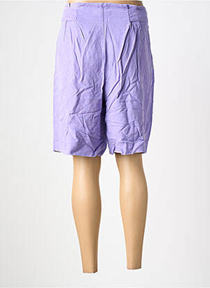Short taille à pinces taille haute violet COUTURIST femme