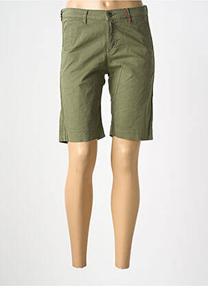 Bermuda taille à pinces taille normale vert fonce COUTURIST femme