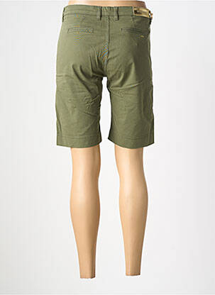 Bermuda taille à pinces taille normale vert fonce COUTURIST femme