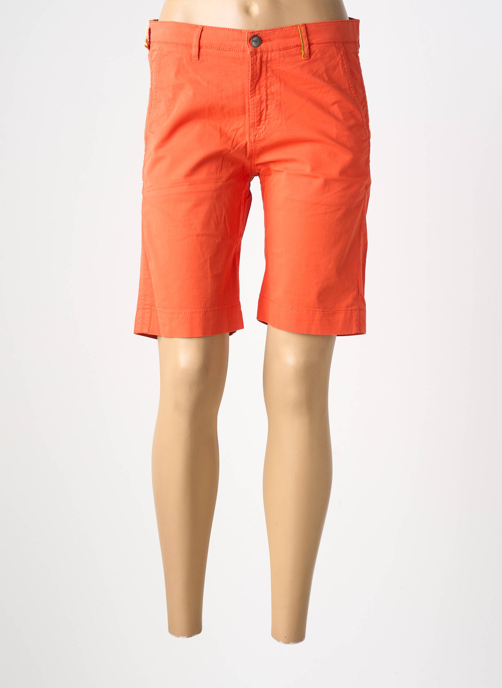 Bermuda taille à pinces taille normale orange COUTURIST femme