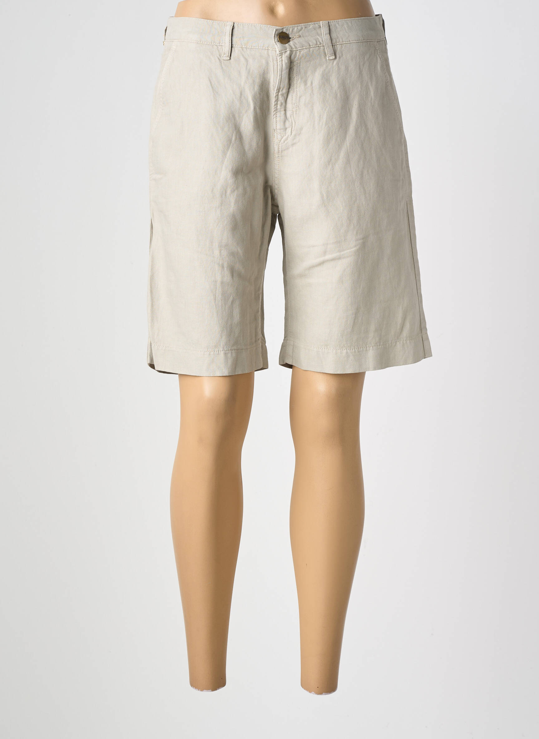 Bermuda taille à pinces taille normale beige COUTURIST femme