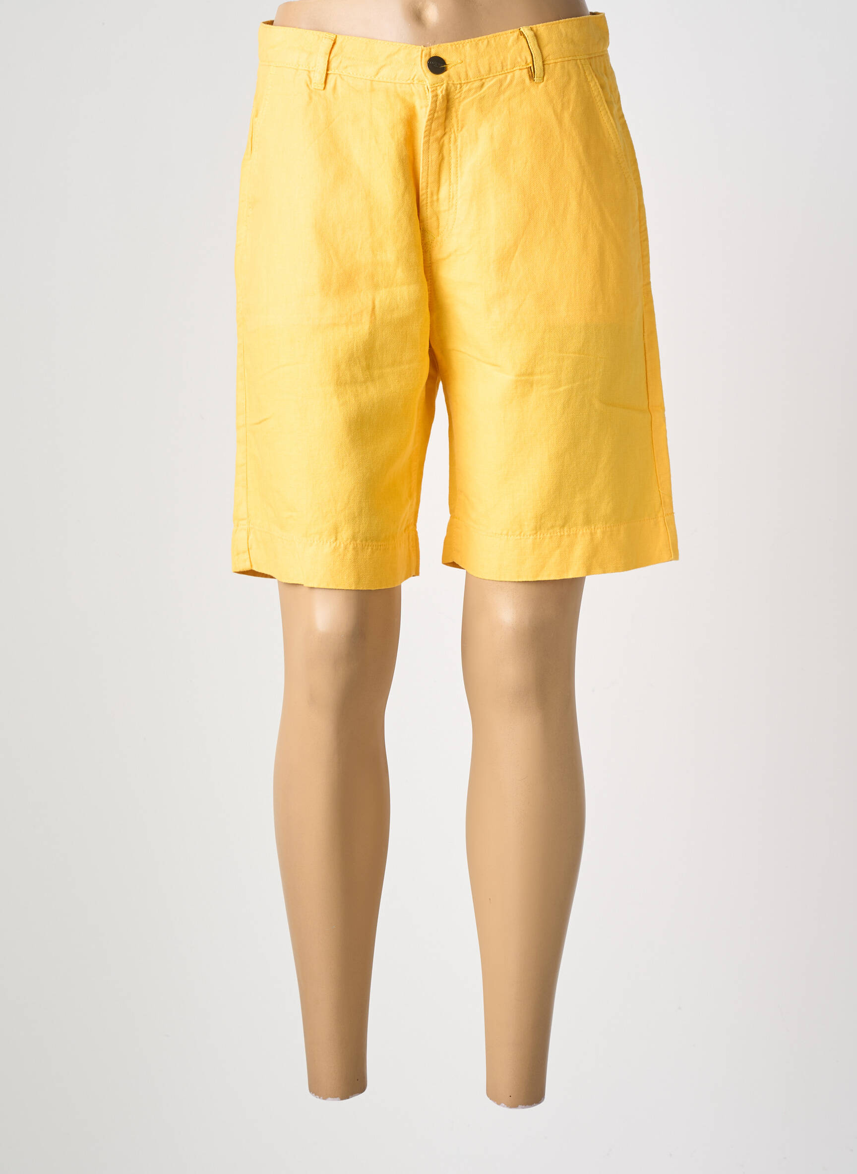 Bermuda taille à pinces taille normale jaune COUTURIST femme