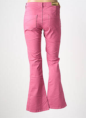 Pantalon flare stretch taille normale rose COUTURIST femme