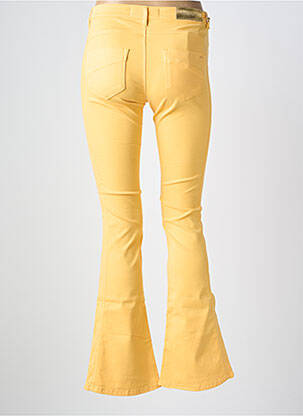 Pantalon flare stretch taille normale jaune COUTURIST femme