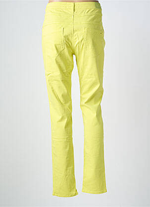 Pantalon slim tissage popeline taille normale jaune COUTURIST femme