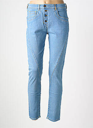 Jeans coupe slim stretch taille normale bleu COUTURIST femme