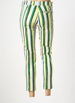 Pantalon 7/8 taille à pinces taille normale vert COUTURIST femme