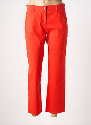 Jeans coupe droite taille normale taille normale orange COUTURIST femme