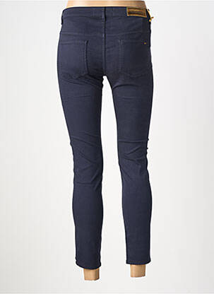 Pantalon 7/8 stretch taille normale bleu COUTURIST femme