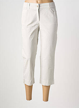 Pantacourt taille élastique taille normale gris COUTURIST femme