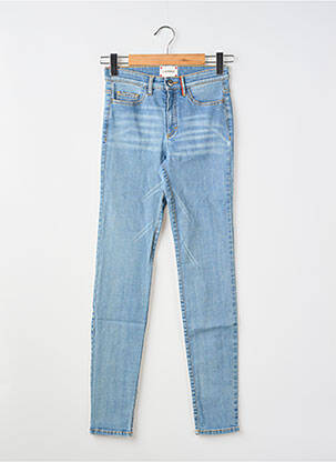 Jeans coupe slim taille haute taille haute bleu COUTURIST femme