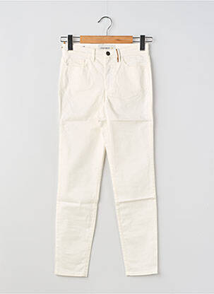 Pantalon slim taille haute taille haute beige COUTURIST femme
