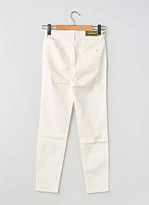 Pantalon slim taille haute taille haute beige COUTURIST femme