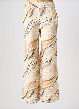 Pantalon large tissage crêpe beige COUTURIST femme