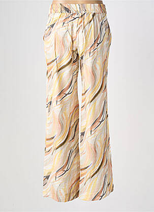 Pantalon large tissage crêpe beige COUTURIST femme