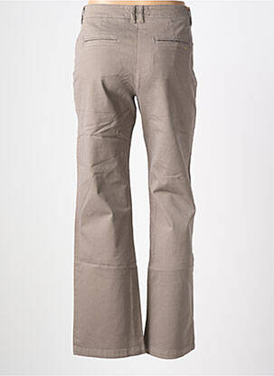 Pantalon droit tissage popeline taille normale gris COUTURIST femme