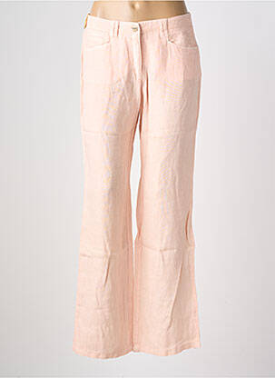 Pantalon flare taille élastique taille normale rose COUTURIST femme