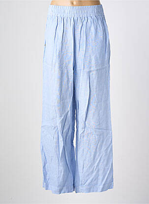 Pantalon large tissage crêpe taille normale bleu COUTURIST femme