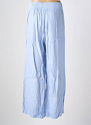 Pantalon large tissage crêpe taille normale bleu COUTURIST femme