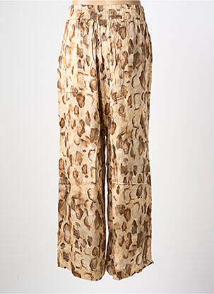 Pantalon large coupe fluide beige COUTURIST femme