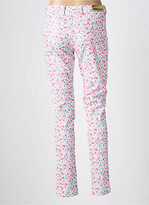 Pantalon chino tissage popeline taille normale orange COUTURIST femme