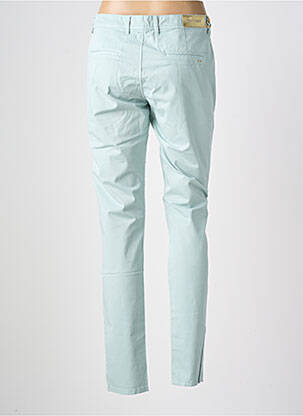 Pantalon chino tissage popeline taille normale vert COUTURIST femme