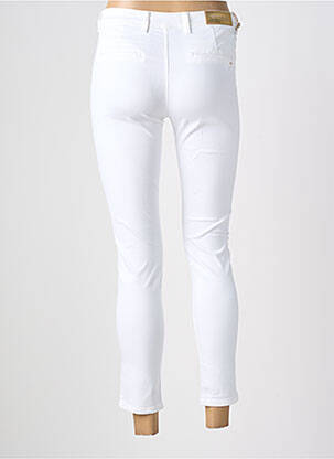 Pantalon chino tissage popeline taille normale blanc COUTURIST femme