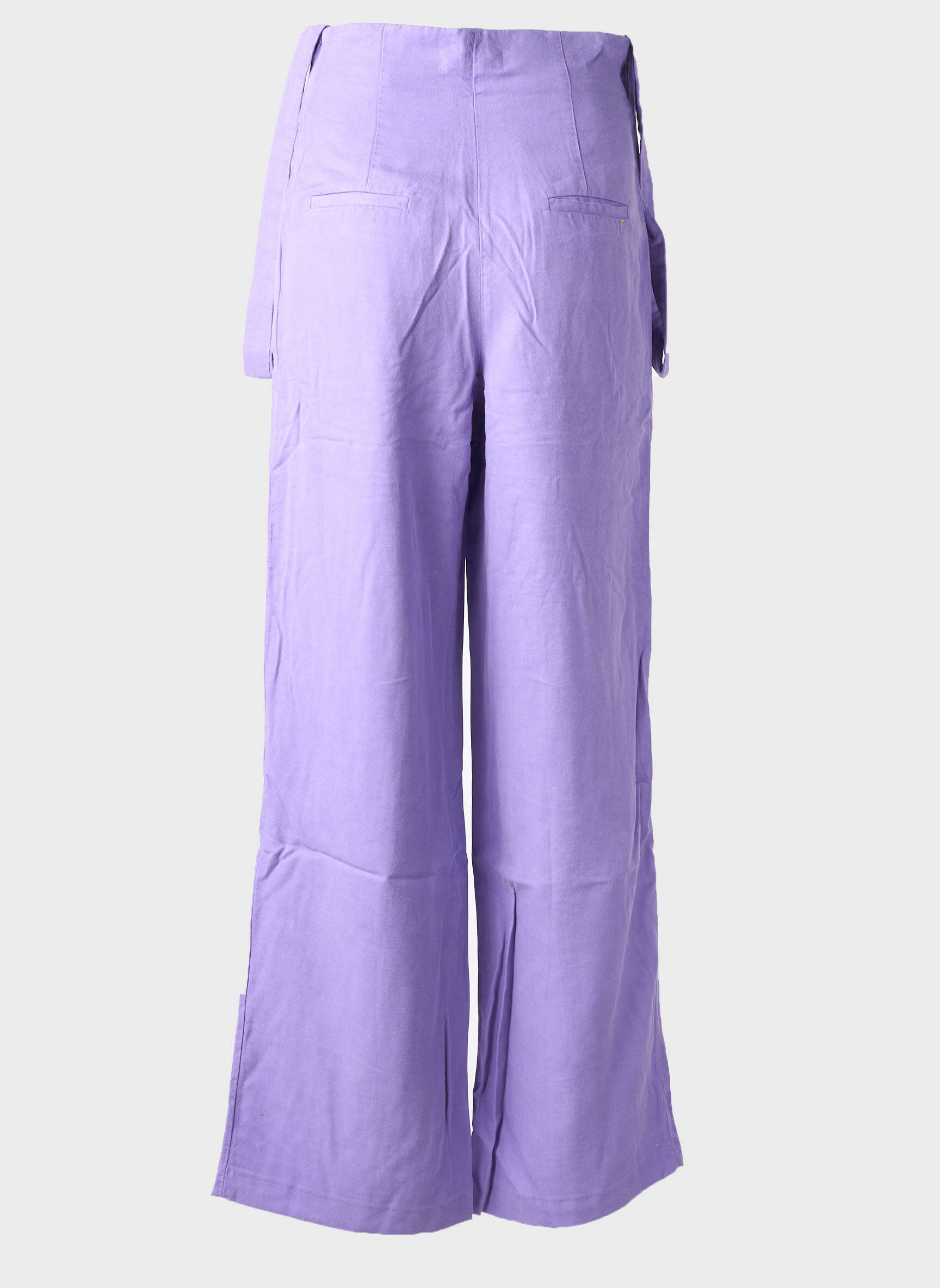 Pantalon flare taille à pinces taille haute violet COUTURIST femme
