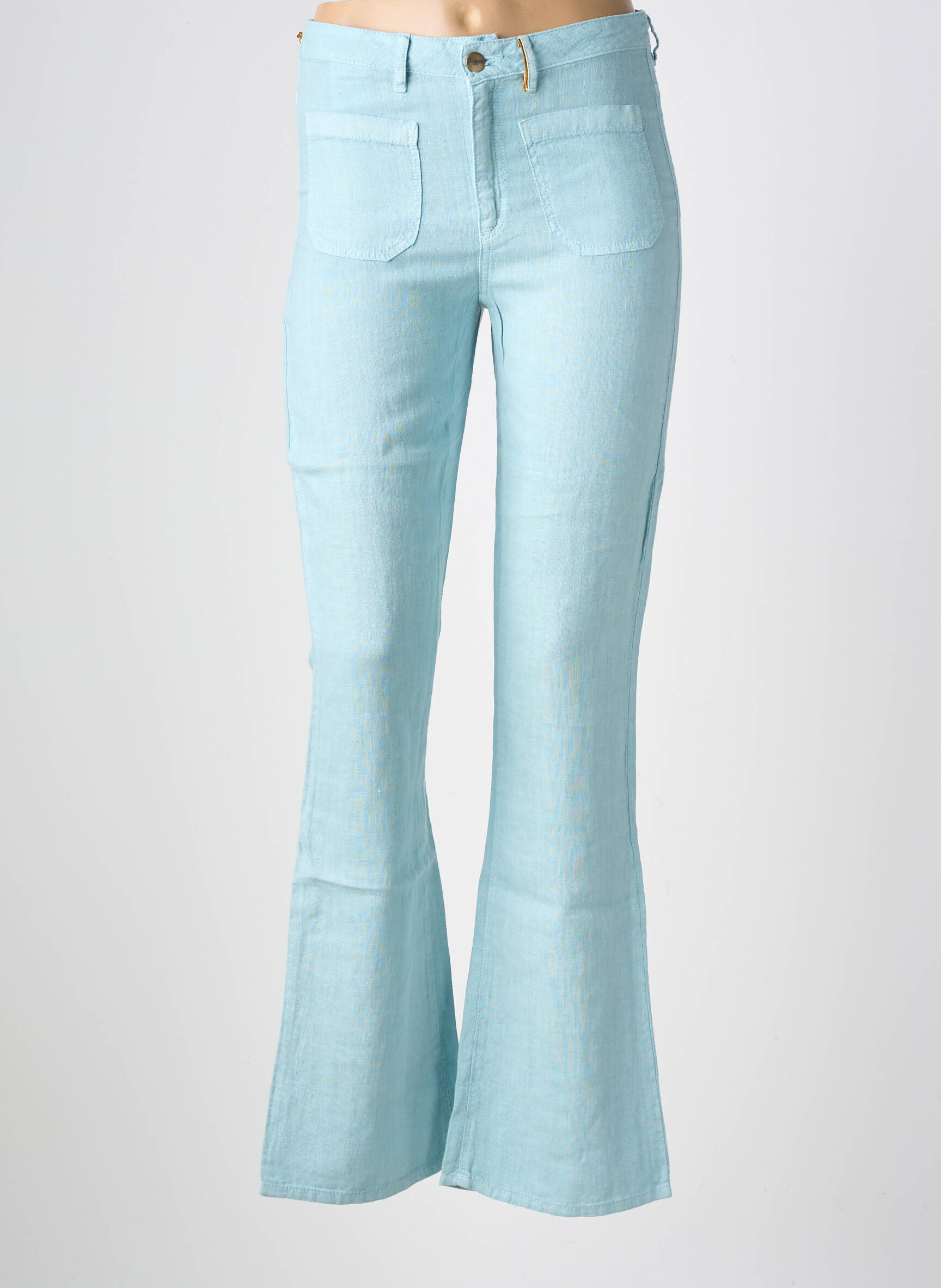 Pantalon flare bleu COUTURIST femme