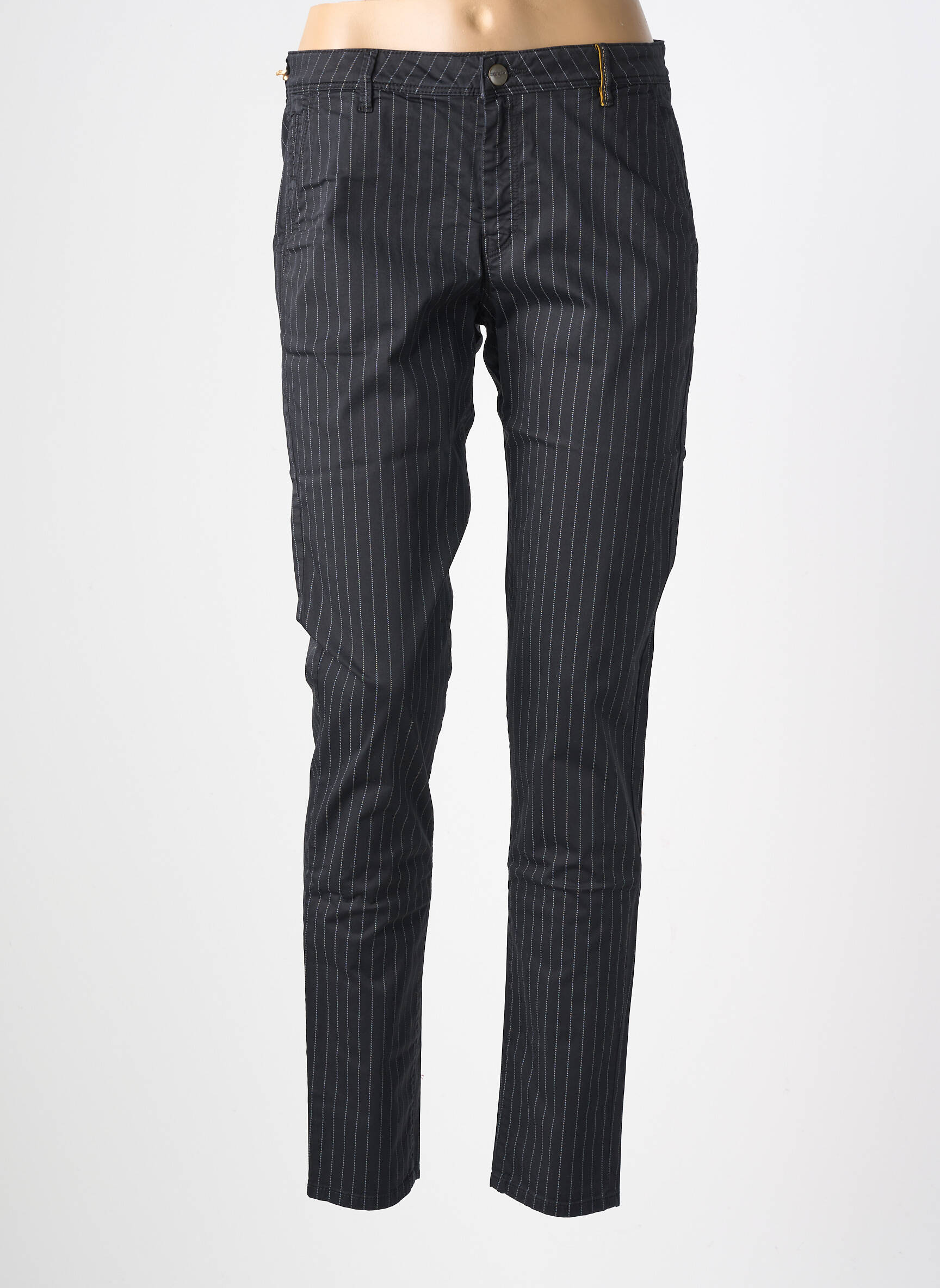 Pantalon chino taille basse taille basse noir COUTURIST femme