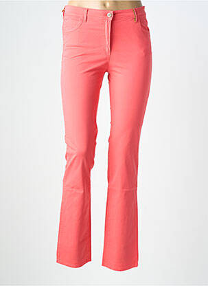 Pantalon droit stretch taille normale orange COUTURIST femme