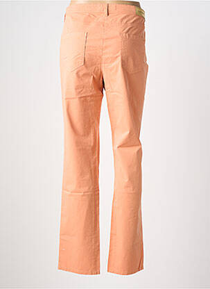 Pantalon droit stretch taille normale orange clair COUTURIST femme