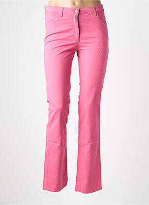 Pantalon droit stretch taille normale rose COUTURIST femme