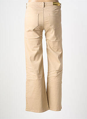 Pantalon droit stretch taille normale beige COUTURIST femme