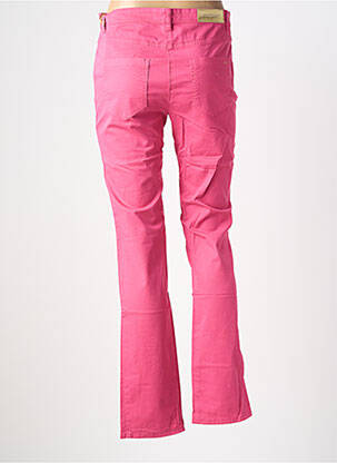 Pantalon droit stretch taille normale rose fonce COUTURIST femme