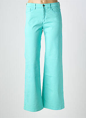 Pantalon droit stretch taille normale bleu COUTURIST femme