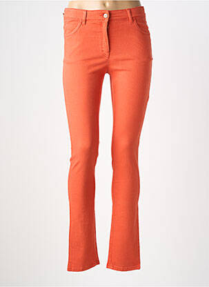 Pantalon slim stretch taille normale orange COUTURIST femme