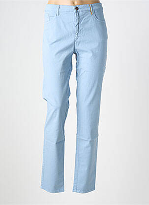 Pantalon droit stretch taille normale bleu COUTURIST femme