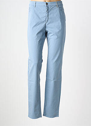 Pantalon droit stretch taille normale bleu COUTURIST femme