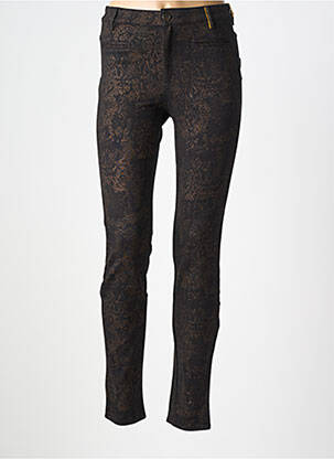 Pantalon slim stretch taille normale noir COUTURIST femme