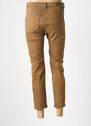 Pantalon 7/8 stretch taille normale marron COUTURIST femme